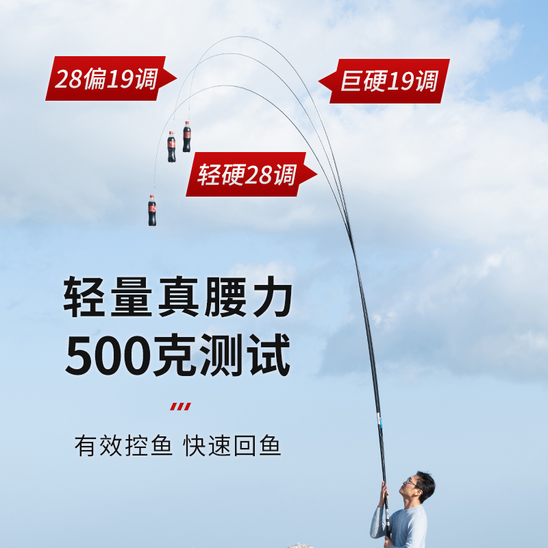 鱼竿超轻超硬6.3台钓竿4.5鲤鱼竿6h28偏19调5H鲫5.4米手竿钓鱼竿