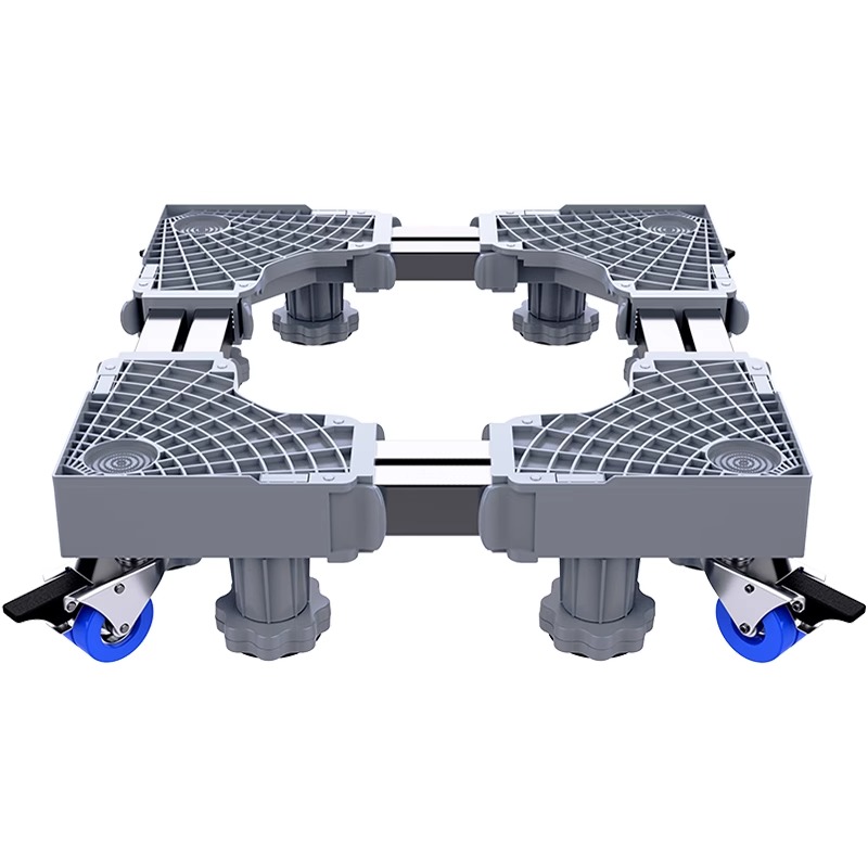 德国精工洗衣机底座架可移动防震增高万向轮可调节高低阳台置物架