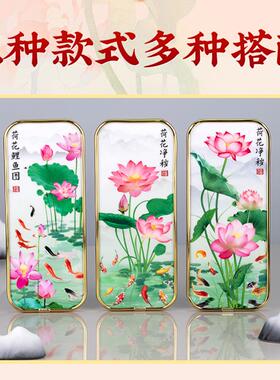 荷花鲤鱼图卫生间九鱼牌厨房