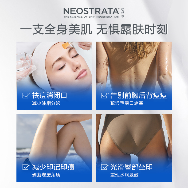 NeoStrata芯丝翠倍舒润肤乳10%果酸身体乳补水去鸡皮净痘嫩肤焕亮