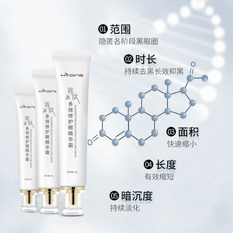 寡肽眼霜提拉紧致消黑眼圈消眼袋抗皱淡化细纹滋润眼周正品男女_花月情化妆品旗舰店_美容护肤/美体/精油-第4张图片-提都小院