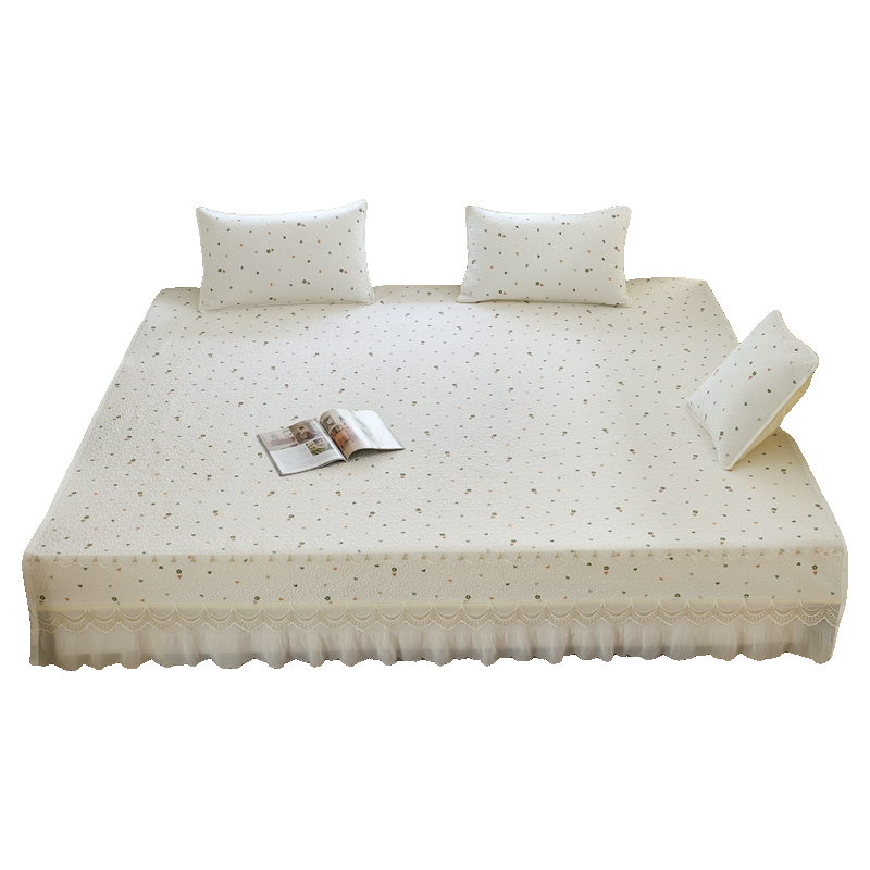 纯棉榻榻米专用床盖公主风炕盖带裙边四季通用夹棉炕单3米大尺寸,淘宝优惠券,粉丝福利购,淘宝优惠卷