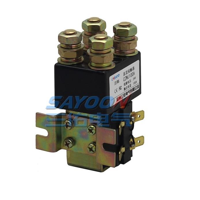 SW82两常开直流接触器ZJWJ(CZWJ)100A 200A电动叉车DC48V 24V 12V - 图0