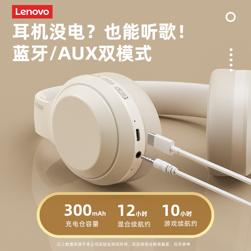 联想头戴式无线笔记本运动耳麦 联想华荣耳机/耳麦