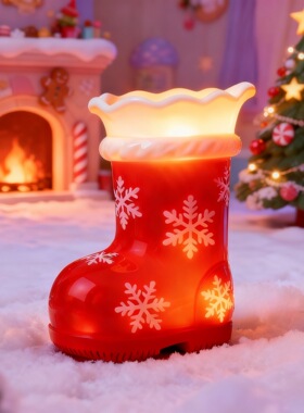 圣诞袜子靴子小夜灯花瓶笔筒树脂
