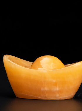 供案天然中式风传统玉石元宝