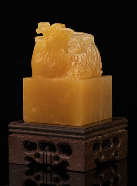 福雅禄天然凤凰风水印章玉玺工艺