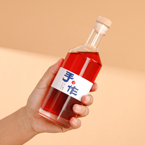 创意玻璃小酒瓶空瓶子自酿酒密封定制泡白酒瓶饮料冰咖啡瓶果酒瓶 - 图2