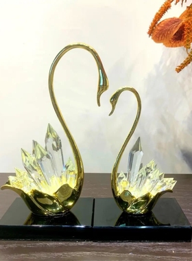 高档客厅家居装饰水晶石轻奢