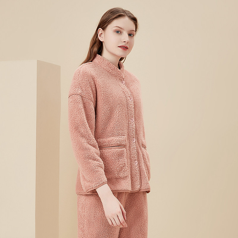 cu /诚棉优品冬季舒适双面北极绒 诚棉优品睡衣/家居服套装