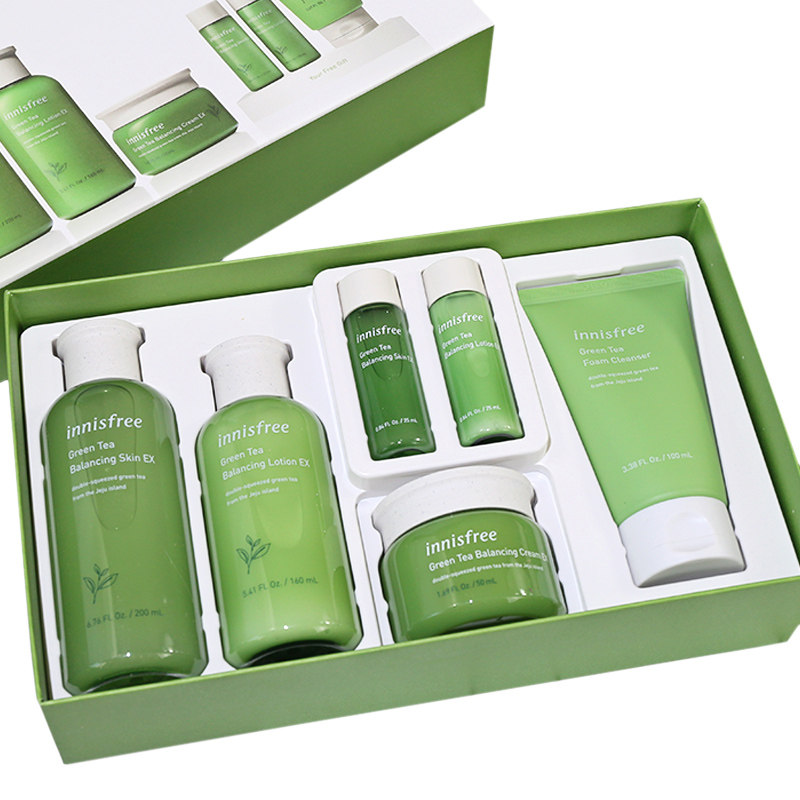 innisfree悦诗风吟套装平衡绿茶 墨恩化妆品美甲工具