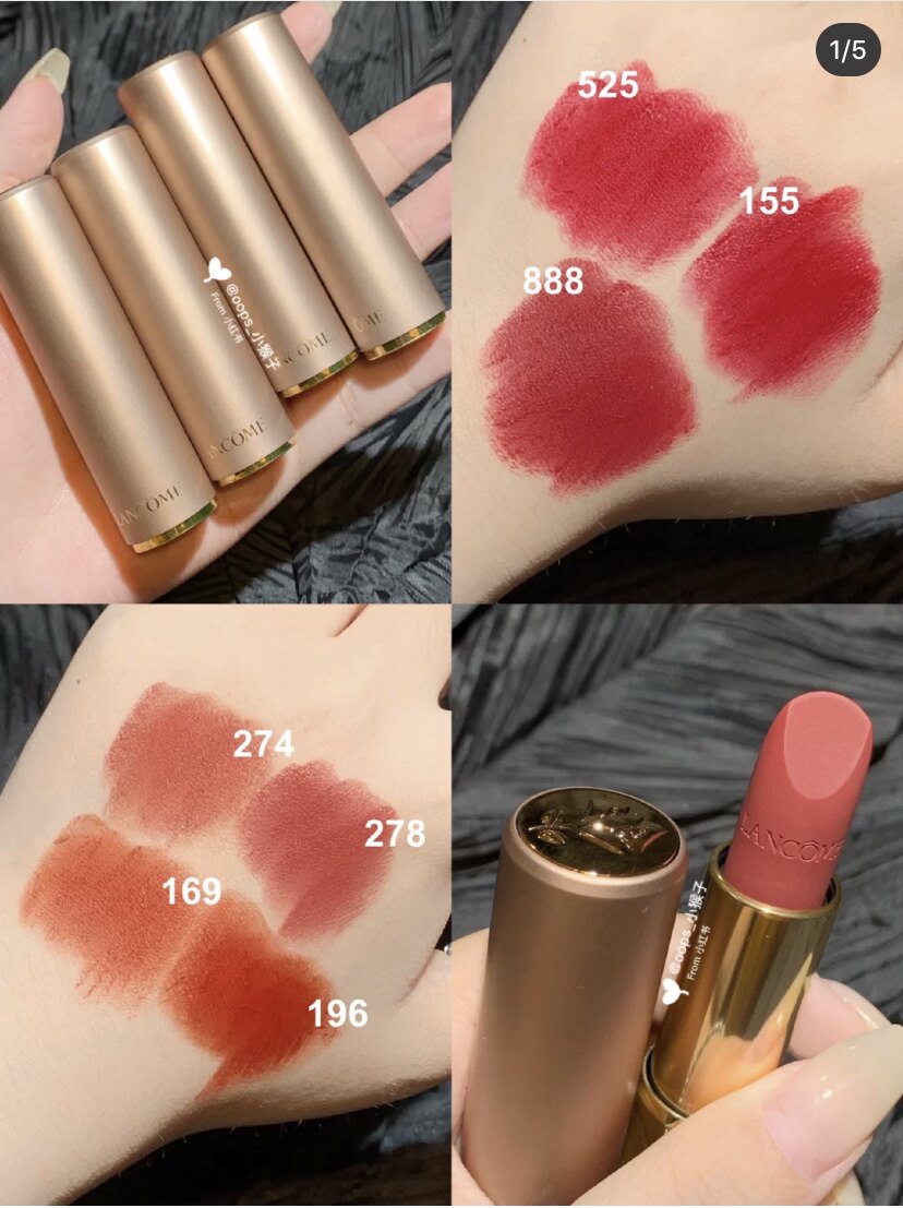 现货兰蔻lancome 2020新款哑光口红 墨恩化妆品美甲工具