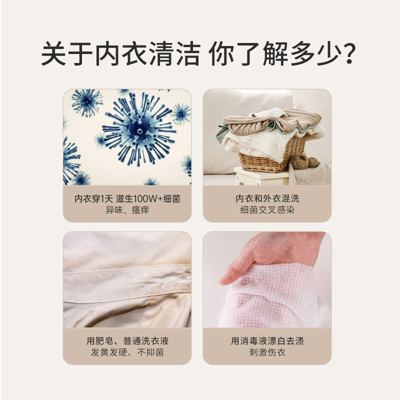 LaundryHouse浣洗屋内衣专用洗衣液私处无刺激智慧酵素去血渍黄渍 - 图0