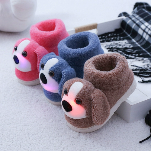 Детские демисезонные удерживающие тепло тапочки для мальчиков, нескользящие туфли, подходит для подростков, семейный стиль, большой размер