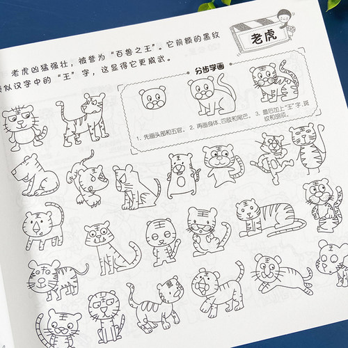 儿童简笔画大全10000例学画画本宝宝涂色画本入门绘画涂鸦教材书 - 图0