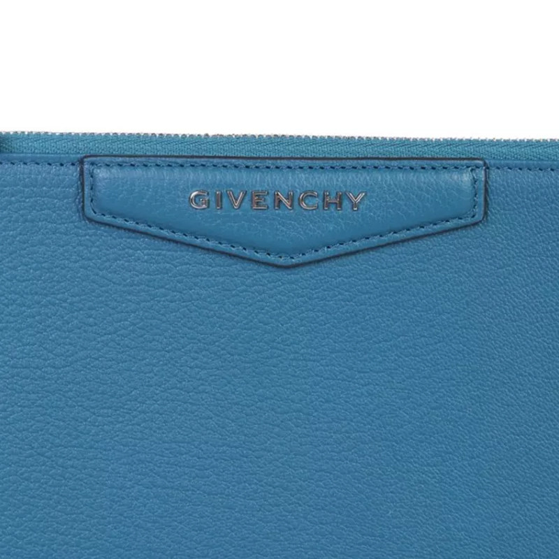 givenchy女士新款蓝色牛皮手拿包 美欧汇奢海外女士包袋