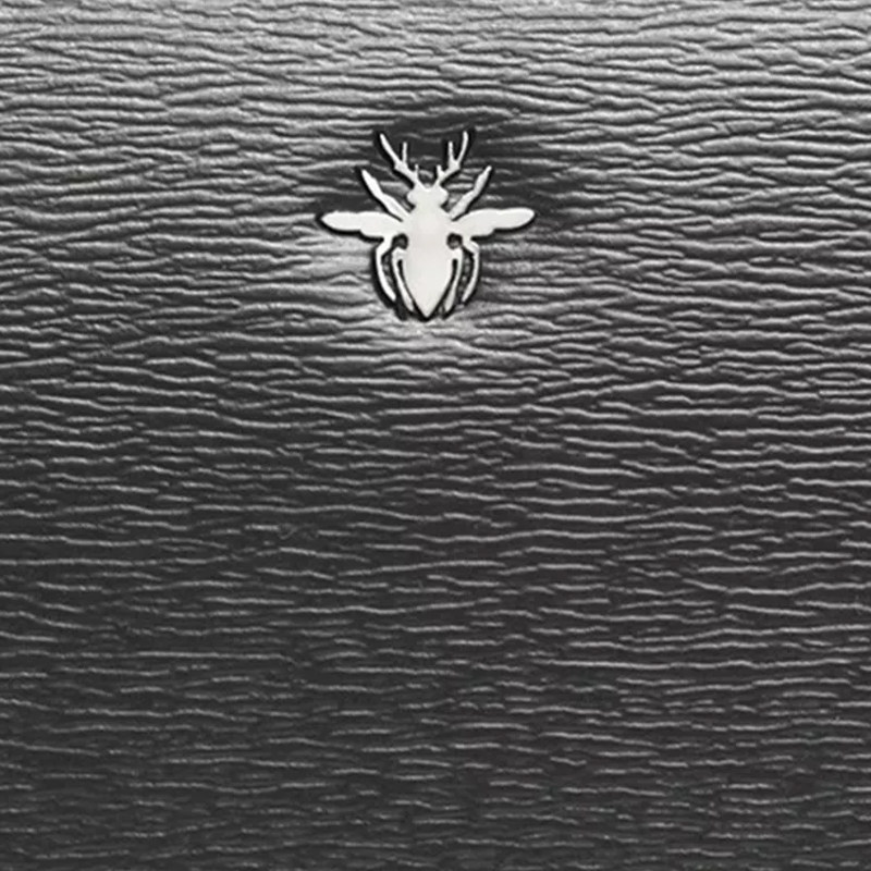 dior /迪奥黑色小牛皮蜜蜂标志男士 美欧汇奢海外男士包袋