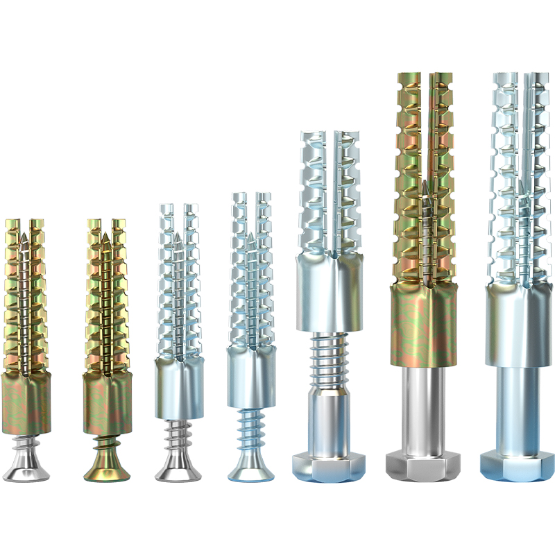 锯齿壁虎膨胀管钉 混凝土升级防松款金属膨胀螺丝 轻质砖膨胀螺栓