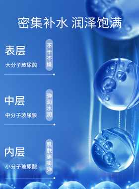 凌博士轻凌弹润水光面膜女玻尿酸贴片面膜补水保湿紧致抗皱正品