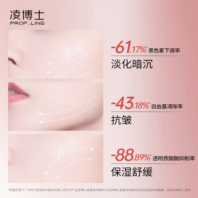 凌博士高光水乳套装提亮紧致补水女 凌博士面部护理套装