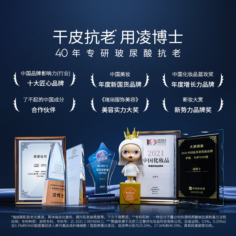 凌博士玻玻a紧致淡纹玻尿酸女眼霜 凌博士眼霜