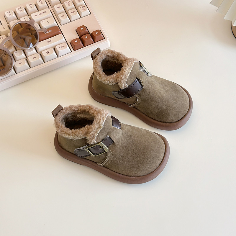 儿童雪地靴2025冬新款女童加绒加厚勃肯鞋保暖防滑短棉靴男童棉鞋,淘宝优惠券,粉丝福利购,淘宝优惠卷