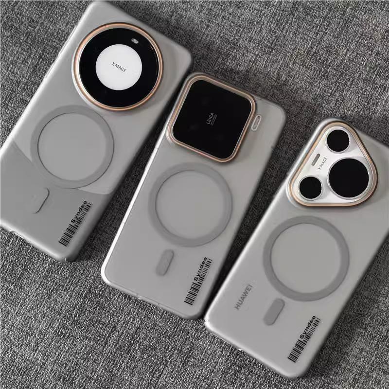 钛灰色柔纱高级感轻奢适用小米15手机壳14/13华为mate70/60pro磁吸磨砂肤感荣耀Magic7pro个性网红ins风超薄+ - 图2