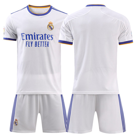 212223皇马球衣欧冠版主场儿童足球服9号本泽马C罗客场成人训练服