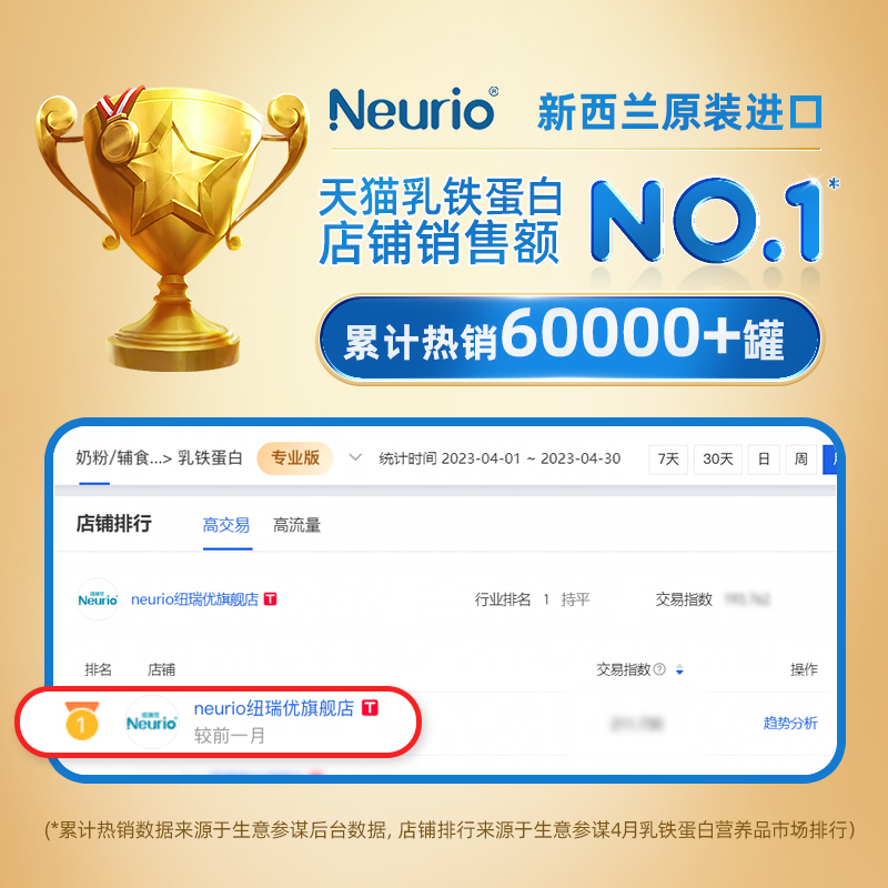 neurio纽瑞优乳铁蛋白儿童营养品免疫白金蓝钻_neurio纽瑞优旗舰店_奶粉/辅食/营养品/零食