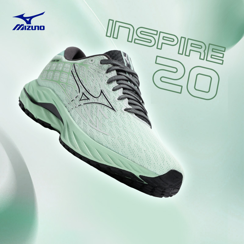 Mizuno美津浓春夏男女缓震支撑型训练鞋跑步鞋WAVE INSPIRE 20 - 图0