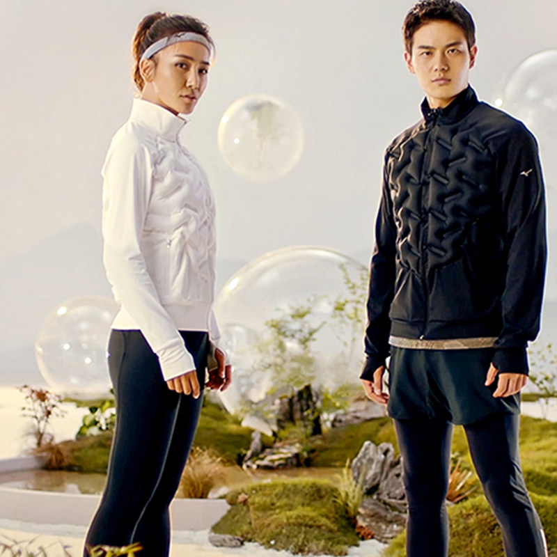 mizuno男士防风防泼水保暖针织卫衣 美津浓outlets店运动卫衣/套头衫