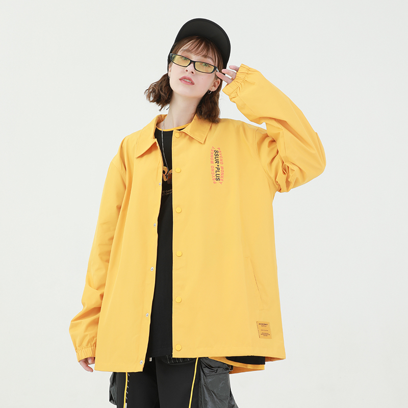 PCMY 教练夹克外套夹克情侣款学生街头潮牌 chic SSUR 联名 男女春秋款 PCMY 教练夹克外套夹克情侣款学生街头潮牌 chic SSUR 联名 男女春秋款