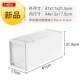 Thickened plastic drawer storage box single layer stackable wardrobe storage cabinet storage transparent clothes 3 organizer box