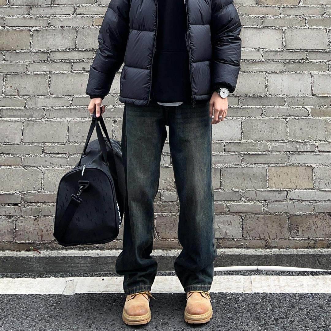 Start秋冬季复古蓝水洗做旧直筒牛仔裤男高街vibe宽松休闲阔腿裤,淘宝优惠券,粉丝福利购,淘宝优惠卷