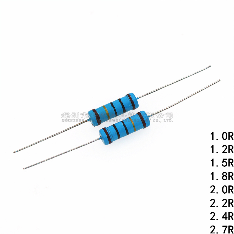 插直金属膜电阻3W 1R/1.2R/1.5R/1.8R/2R/2.2R/2.4R/2.7R直插1% - 图2