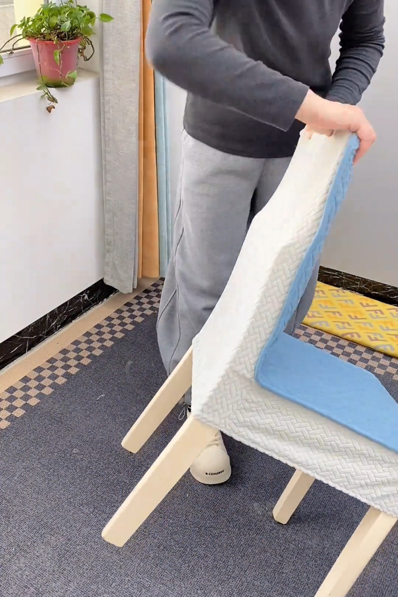 靠背一体四季通用餐椅凳子椅垫全包简约连体通用椅子套罩新款多色,淘宝优惠券,粉丝福利购,淘宝优惠卷