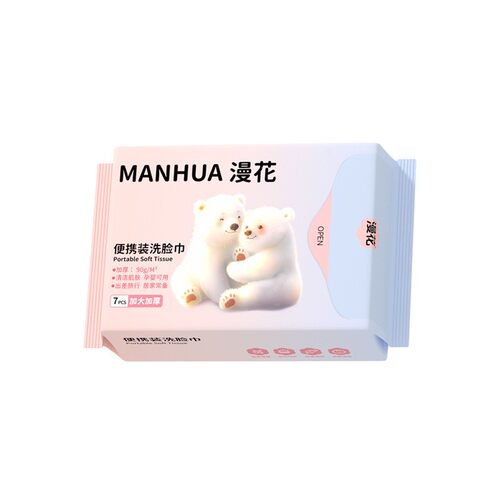 漫花一次性洗脸巾洁面巾旅游便携擦脸巾毛巾吸水不掉毛加大加厚批 - 图3