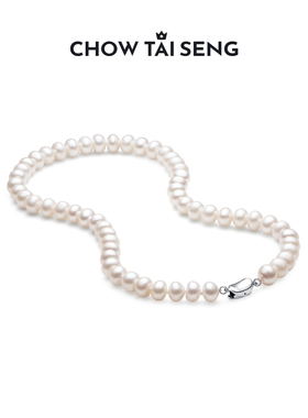 【生日礼物】周大生月光珍珠项链