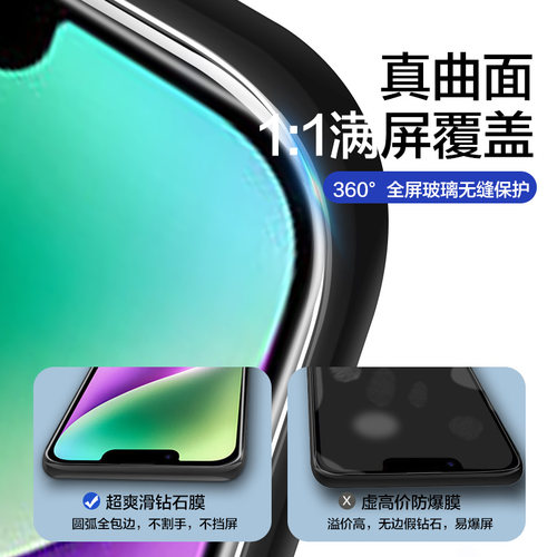 适用苹果17/16钢化膜iphone11x14pro15promax12por13i18手机膜xsmaxr全屏6s8plus7屏保se2防窥maxpro高清mini - 图1