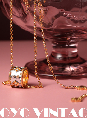 复古轻奢法式中古个性项链锁骨链