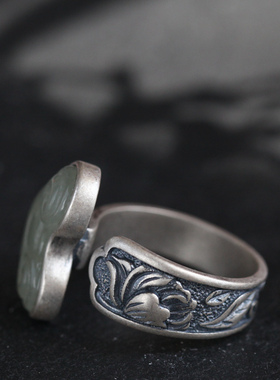 如意渔莲纯银饰品手工三生三世