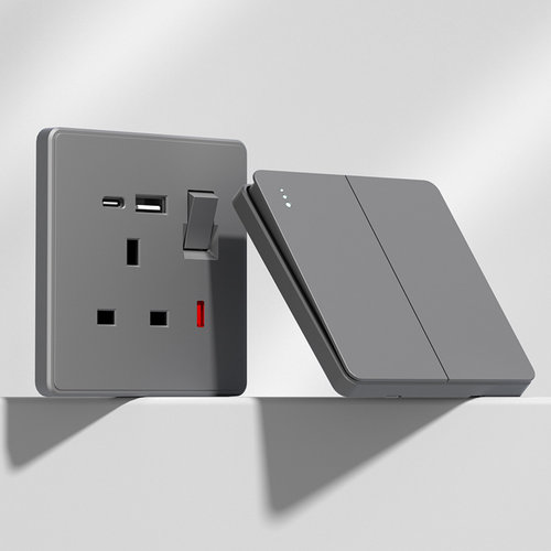 香港澳版家用13a英式插座带USB快充 英标电灯制曲架开关面板国际 - 图3