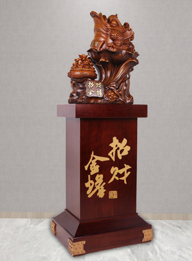 带底座落地金蝉前台聚财开业礼品