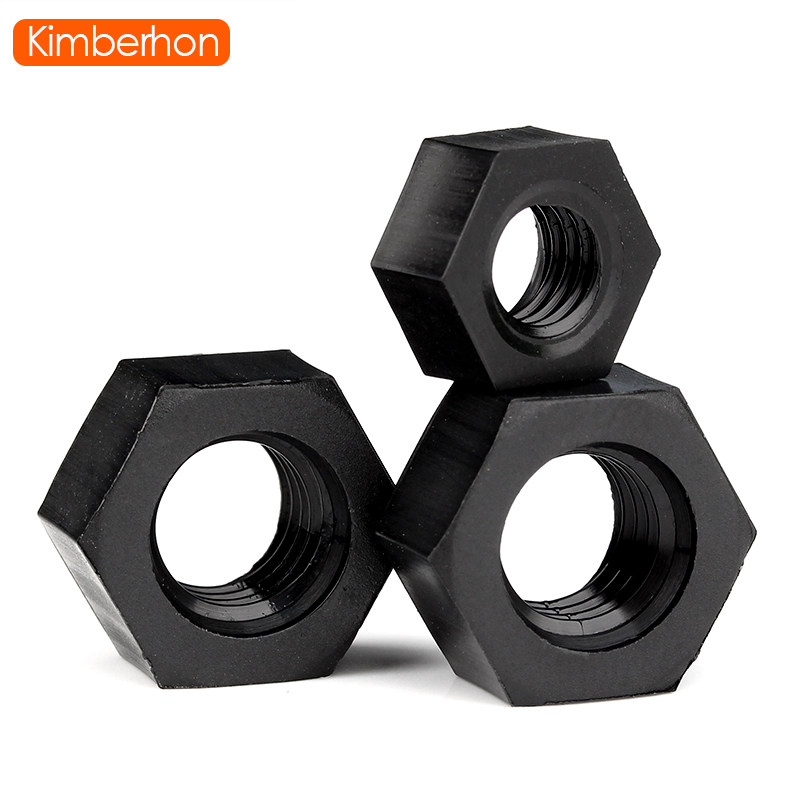 尼龙六角螺母白色塑料螺帽黑色塑胶螺丝帽M2MD2.5M3M4M5M6M8M10M1 - 图0