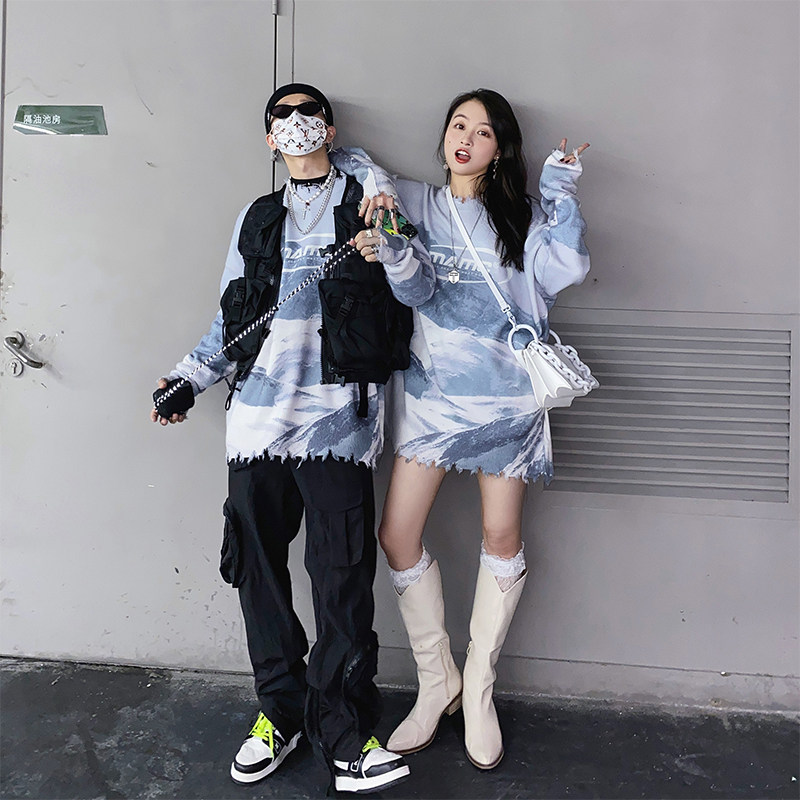 mamc雪山宽松秋冬季情侣装外穿毛衣 mamc针织衫/毛衣