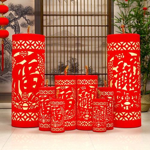 新年装饰品坐炮福炮春节商场礼炮鞭炮橱窗场景布置美陈装饰摆件 - 图1