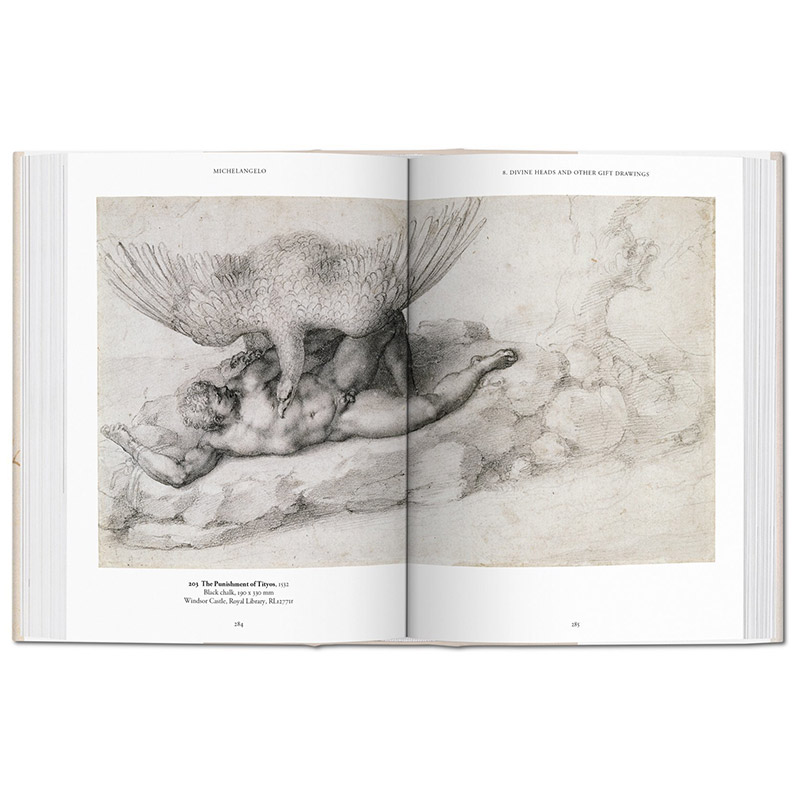 【现货】TASCHEN Michelangelo: Drawings[图书馆系列]文艺复兴三杰米开朗基罗画册绘画艺术书籍作品画画集进口原版图书 - 图3