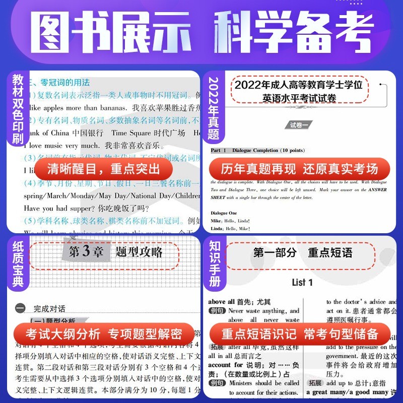 天一2024新大纲学士学位英语考试教材历年真题网课程模拟试卷词汇过包自考本科函授吉林安徽河南山东广东省学位英语专升本成人高考 - 图2