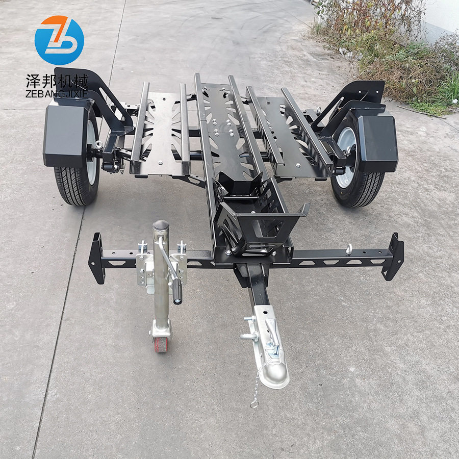 越野摩托拖车架小型摩托车运输后挂式牵引车 哈雷摩托运输拖挂车