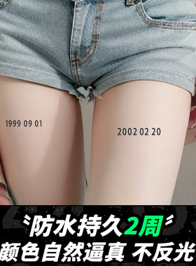 XMXP数字年份DIY多草本纹身贴